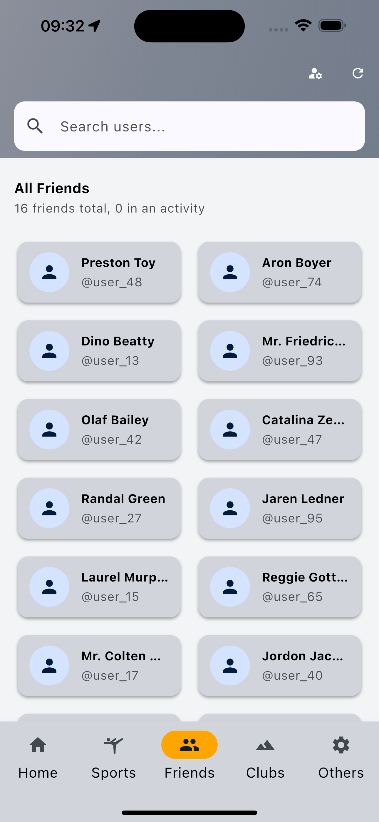 Friends Tab